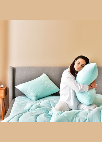 Набір постільної білизни OASIS TM полуторний з ковдрою 140х210 см, наволочка 50х70 см і простирадло 150х220 IDEIA (321990584)