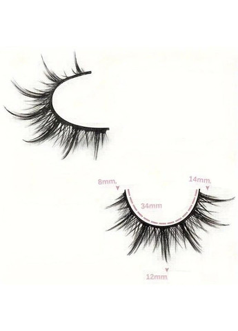 Накладні вії набір 10 пар в аніме стилі C-завиток, 8-15 мм No Brand (370290270)