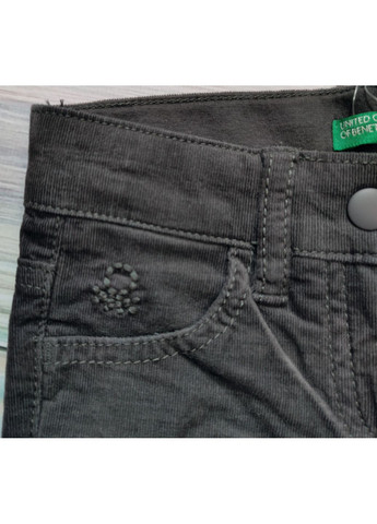 Дитячі вельветові штани для дівчинки 2 роки Сірий United Colors of Benetton (367837532)