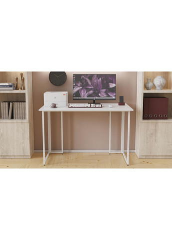 Компьютерный стол Ханна 75x120x70 ДСП Белый 16мм (FRD-104030) Ferrum-decor (353499142)