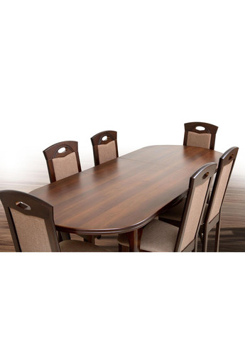 Обідній стіл-трансформер розкладний TWIST Темний горіх 857470-02 857470 Comfort Line (355467952)