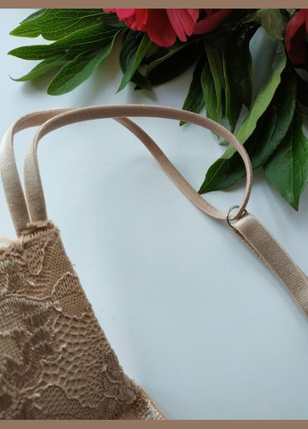 Бежевый бюстгальтер кружевной с пуш-апп myclass лормар Lormar полиамид