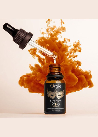Возбудительные капли для клитора Orgasm Drops Vibe!, 15 мл, тепло-холод, эффект вибрации Orgie (335392177)