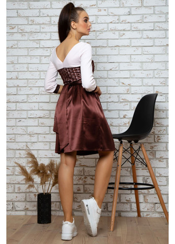 Кофейное платье 312.0638+а Seventeen