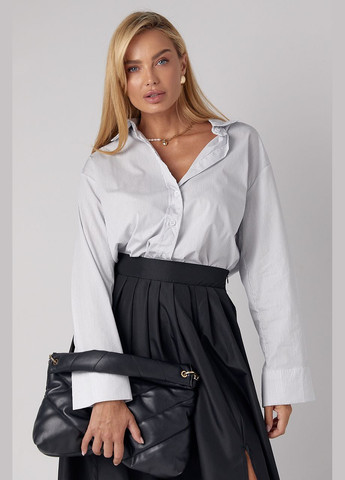 Светло-серая рубашка Lurex