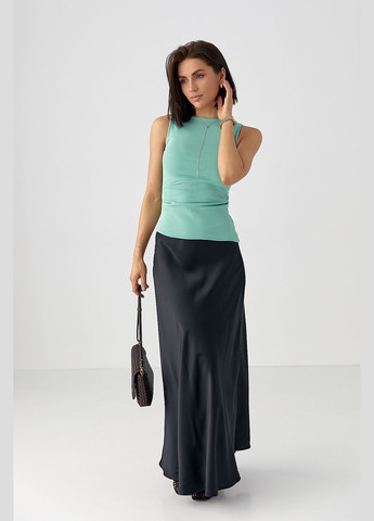 Трикотажная майка с асимметричным низом Lurex — 328633512