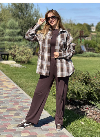 Кофейная рубашка Maybel