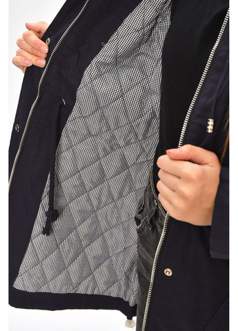 Темно-синя демісезонна куртка підліткова для дівчинки демісезонна темно-синього кольору. Let's Shop