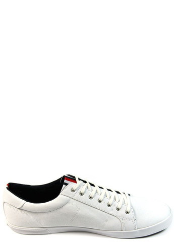 Білі чоловічі кеди iconic long lace sneaker Tommy Hilfiger