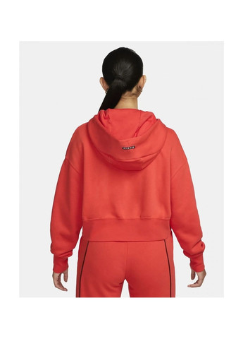 Женская толстовка W Nsw Air Flc Hd Fz Orange Dq6579-696 Nike (365961304)