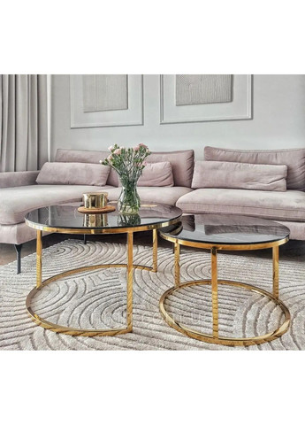 Журнальный столик MUSE II эф.мрамора / золото (к-кт) MUSEIICZMAZL Signal (372178553)