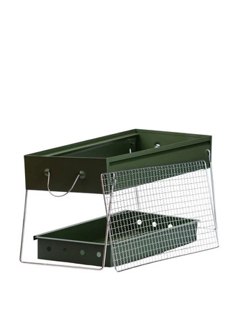 Мангал портативний складаний переносний з хромованою решіткою TS Kitchen (328441755)