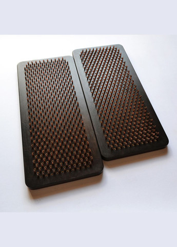 Дошка Садху (мідь) "Затемнення", дошка з мідними цвяхами для йоги, крок 10мм. Дошка для стояння на цвяхах. No Brand (301482824)