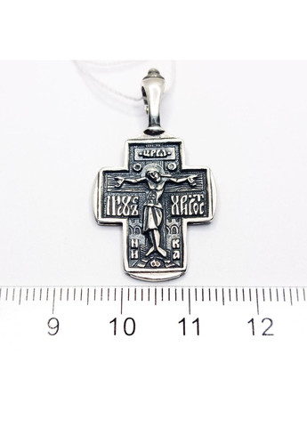 Крестик ангел хранитель серебро 925° 4,02г. личный оберег чернение (3547) Elis-s (365878321)