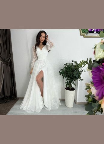 Білий кежуал плаття а-силует FashionYouWant однотонна