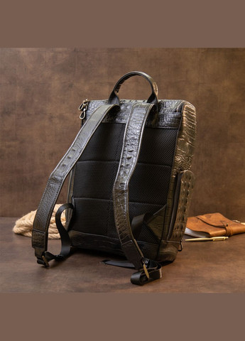 Рюкзак под рептилию кожаный 20431 Vintage (328449886)