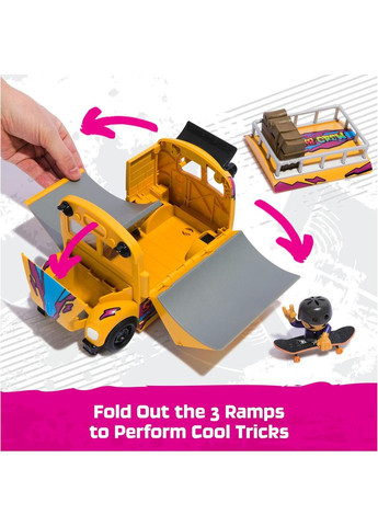 Игровой набор "Раскладной автобус с фингербордом и фигуркой" TECH DECK Sk8 Crew 2-in-1 Bus Fingerboard Spin Master (371140766)