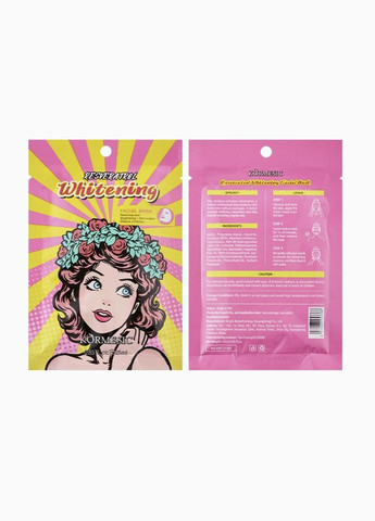Маска для обличчя з ресвератролом KORMESIC Resveratrol Whitening Mask 25 мл No Brand (335868521)
