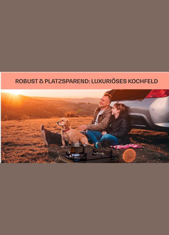 Настільна плита газова Barzona 2 (10040044) Klarstein (338194815)