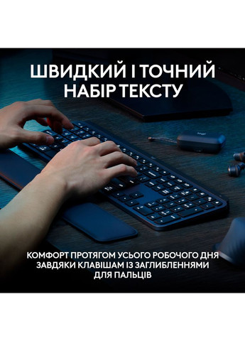 Клавіатура (m492839) Logitech MX Keys S Wireless UA Graphite (369035515)