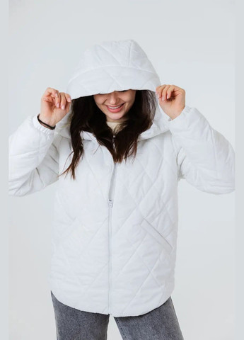 Белая демисезонная женская куртка весенняя SK