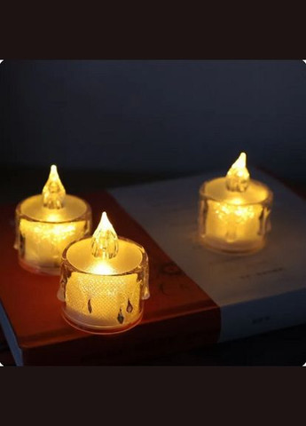 Без полум'яний світлодіодний світильник LED Світлодіодна настільна Чайна Свічка нічник світильник No Brand (295012592)