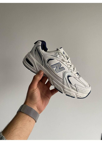 КРОСІВКИ ЖІНОЧІ NEW BALANCE 530 WHITE SILVER НЬЮ БЕЛАНС 530 No Brand білі демісезони (367167627)