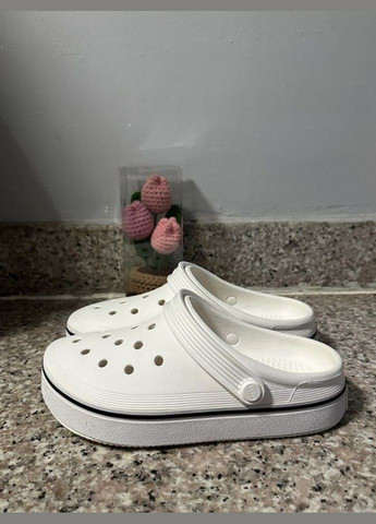 Белые clog off court крокс крокбэнд офф клог Crocs