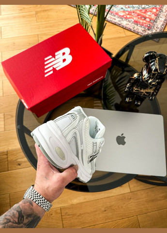 Белые демисезонные кроссовки мужские и женские new balance 740v2 white grey | нью беланс 740 белые No Brand