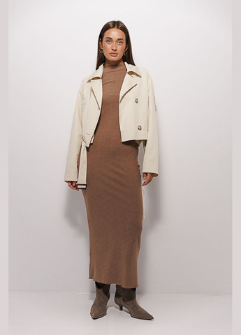 Короткий женский тренч светло-бежевого цвета Arjen (340917417)