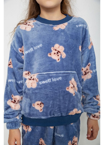 Синя зимня піжама дитяча плюшева унісекс Sport Line