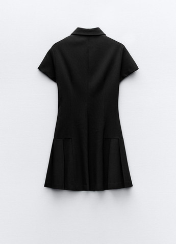 Черное повседневный платье Zara однотонное