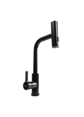 Кухонный комплект: Мойка Handmade (58x43 см) PVD черная, монтаж под столешницу + Смеситель XK09B PVD Valeso (353747127)