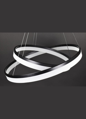 Люстра светодиодная подвесная LED светильник для квартиры на потолок лэд 27852 Черный 35-150х80х80 см. Sunnysky (364768246)