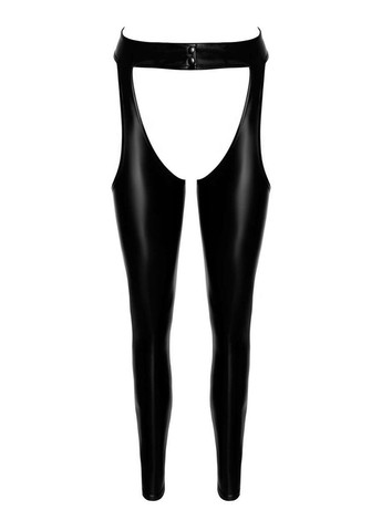 Леггинсы F323 Rebel, 3XL, black, под латекс, с открытыми бедрами и ягодицами - CherryLove Noir Handmade (339867967)