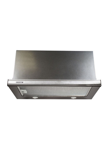 Витяжка кухонна Телескоп №2 60см 1000м3 Чорна LED вставка нержавійка Profit M (330129313)
