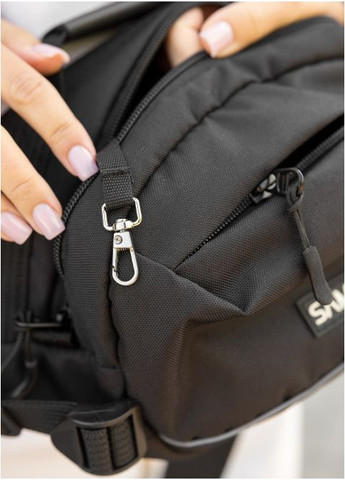 Женская тканевая сумка через плечо Черная (11430301517) Sambag (361244679)