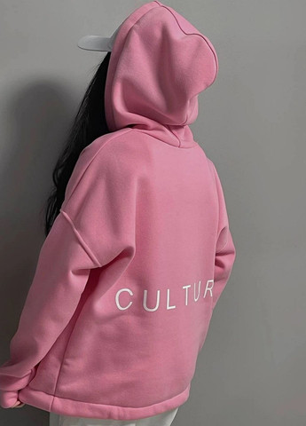 Худи женское оверсайз Culture Oversize Розовое More Culture Oversize 1378 Рожеве (301868334)