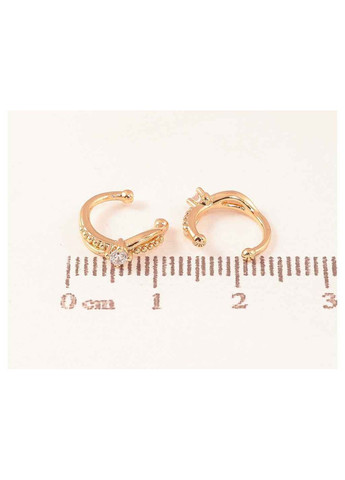 Серьги кафы позолота 18K «Декоративный узор» 290851. Xuping Jewelry (356457622)