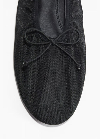 H&M Балетки в сетку черный з полиуретан, швеция — лето (340247502)