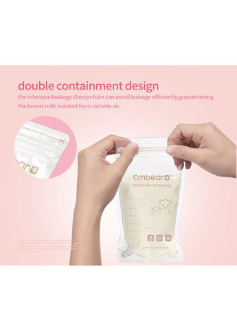 Пакети для зберігання грудного молока Ведмедик 220 мл, 30 шт Mommy Bag (280941905)