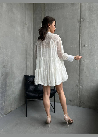 Молочное праздничный, вечернее женское платье мини Avanti