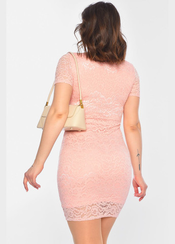 Розовое джинсовое платье женское розового цвета а-силуэт Let's Shop однотонное