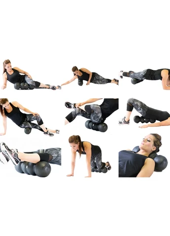 Масажний ролик SlateShaper 45 см чорний EasyFit (365549752)