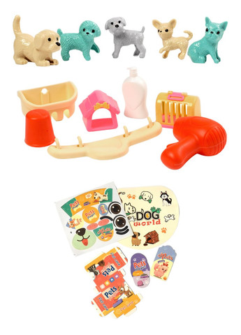 Іграшка дитяча для розвитку моторики набір іграшковий сумка Тварини 19 предметів для розвитку дітей No Brand (356676209)