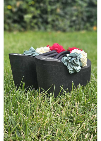 Черные вьетнамки женские черного цвета с цветочным принтом Let's Shop