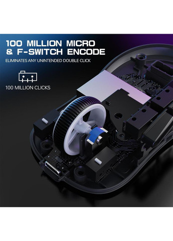 Игровая беспроводная мышь X3 MAX Black, PAW3950 MAX, 42000 DPI, 2.4G/Bluetooth/Кабель, Lightweight 49g ATTACK SHARK (370202764)