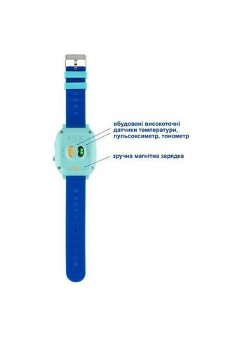 Дитячий годинник — телефон GO005 Thermometer 4G WIFI блакитний Amigo (282001391)