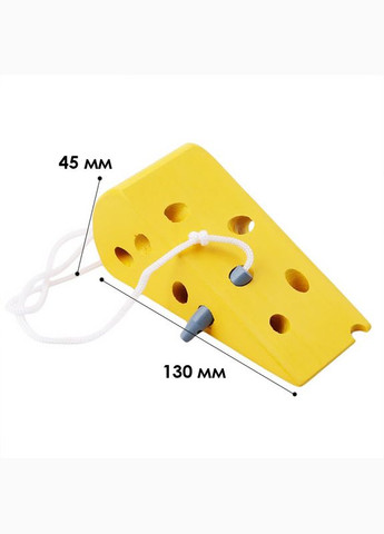 Детская развивающая игрушка DL-115 шнуровка Сыр с мышью для дошкольного образования 3шт Lesko (336194756)