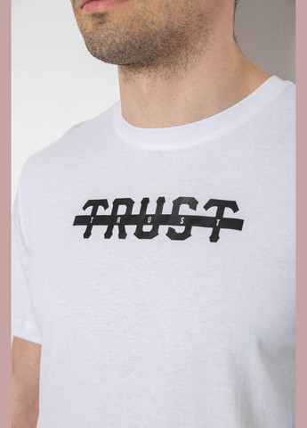 Біла футболка чоловіча з принтом з коротким рукавом Sport Line Футболка